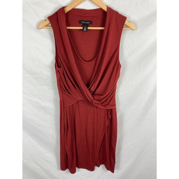 WHBM Sleeveless Stretch Wrap Front Dress Size Small - Picture 5 of 6